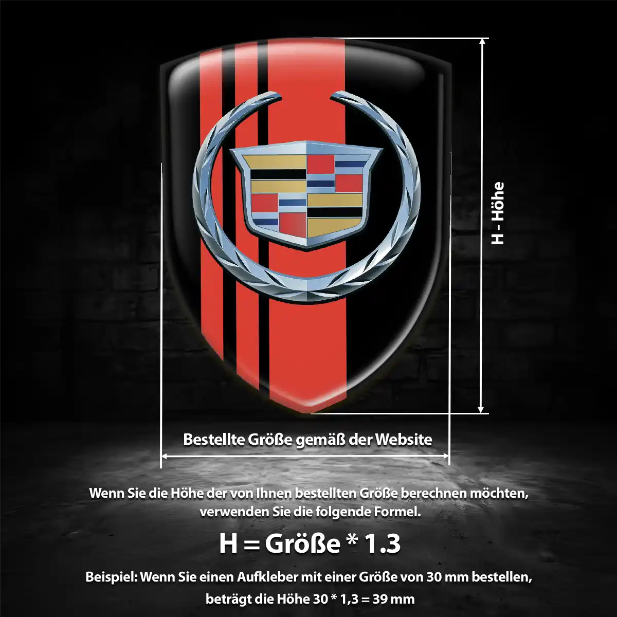 Cadillac Wappen Aufkleber Emblem Auto Hohe Qualität