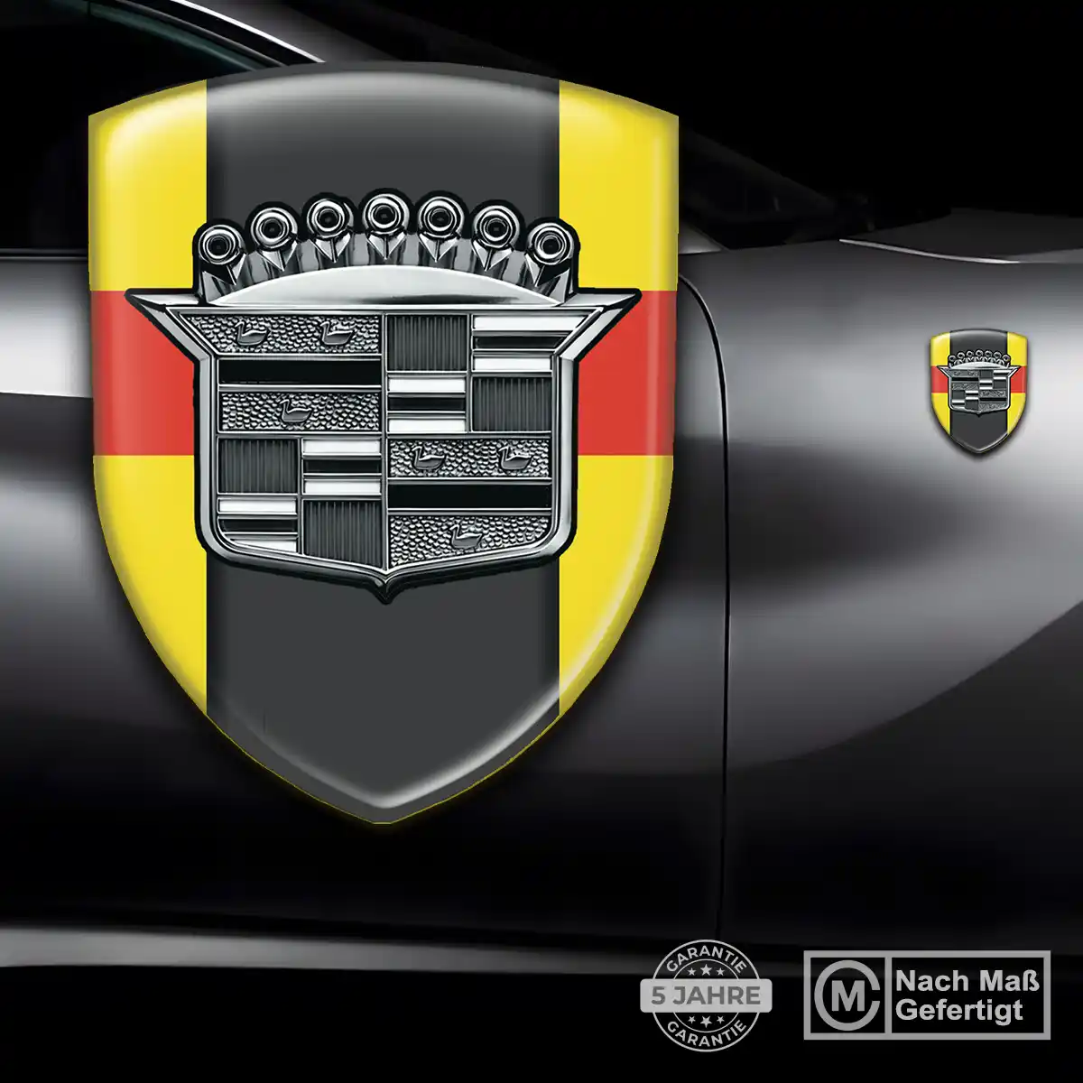 Cadillac Wappen Aufkleber Emblem Auto Interieurdesign