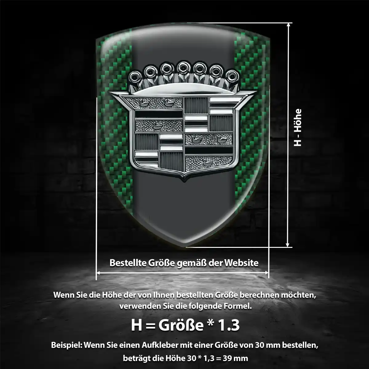 Cadillac Wappen Aufkleber Emblem Auto Markenedition