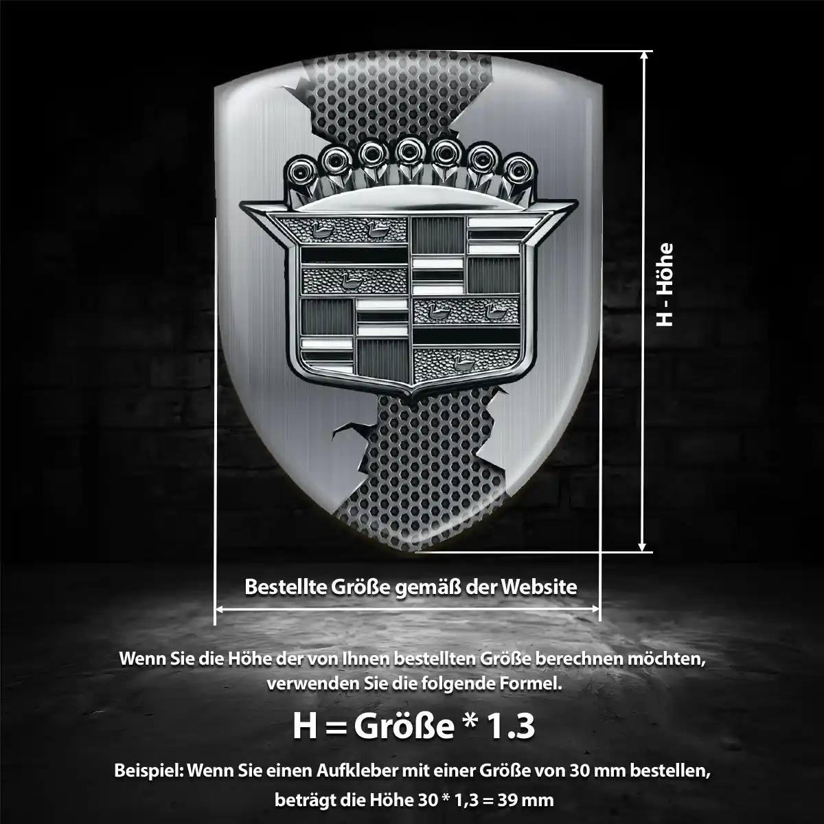 Cadillac Wappen Aufkleber Emblem Auto Modernes Design