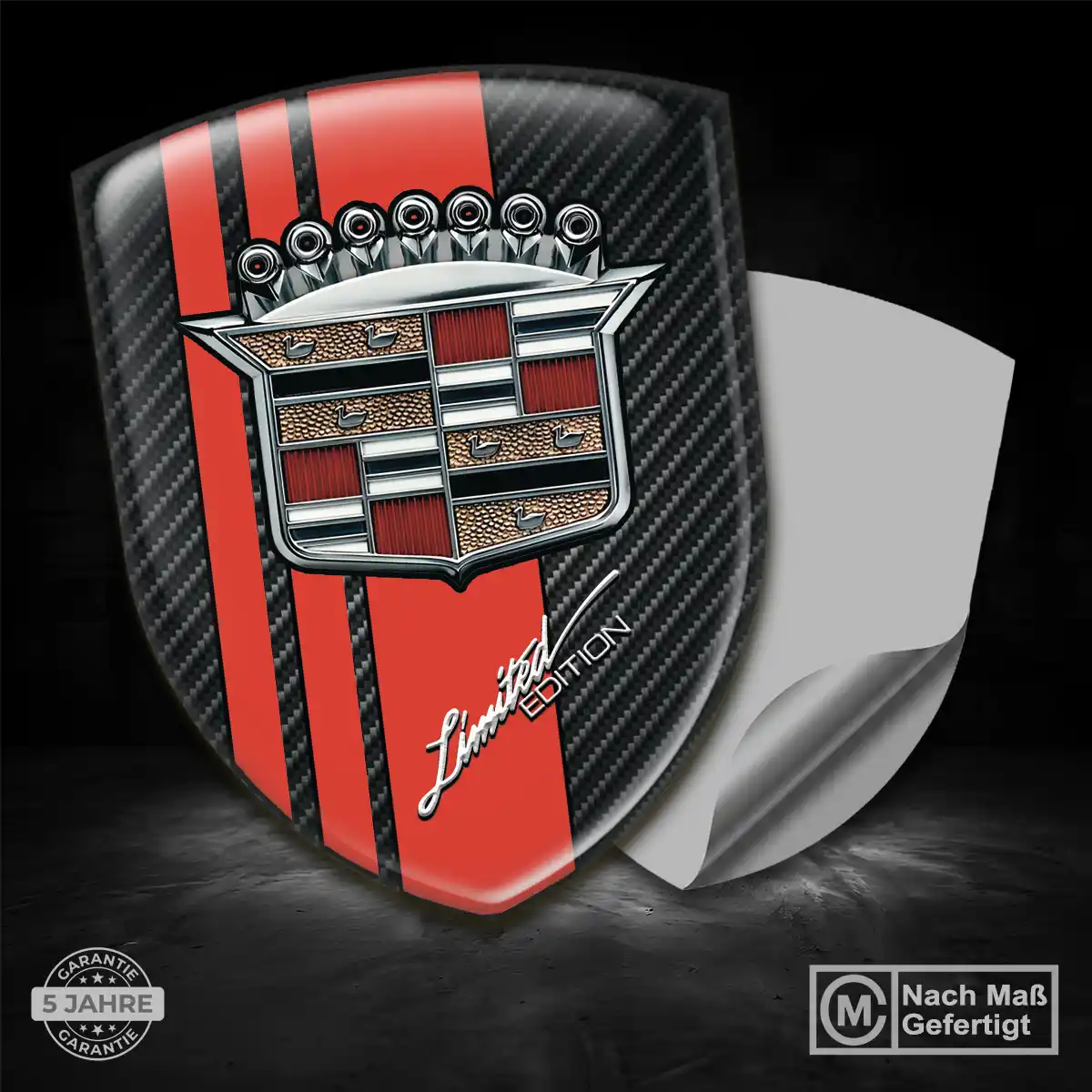 Cadillac Wappen Aufkleber Emblem Überzeugende Qualität