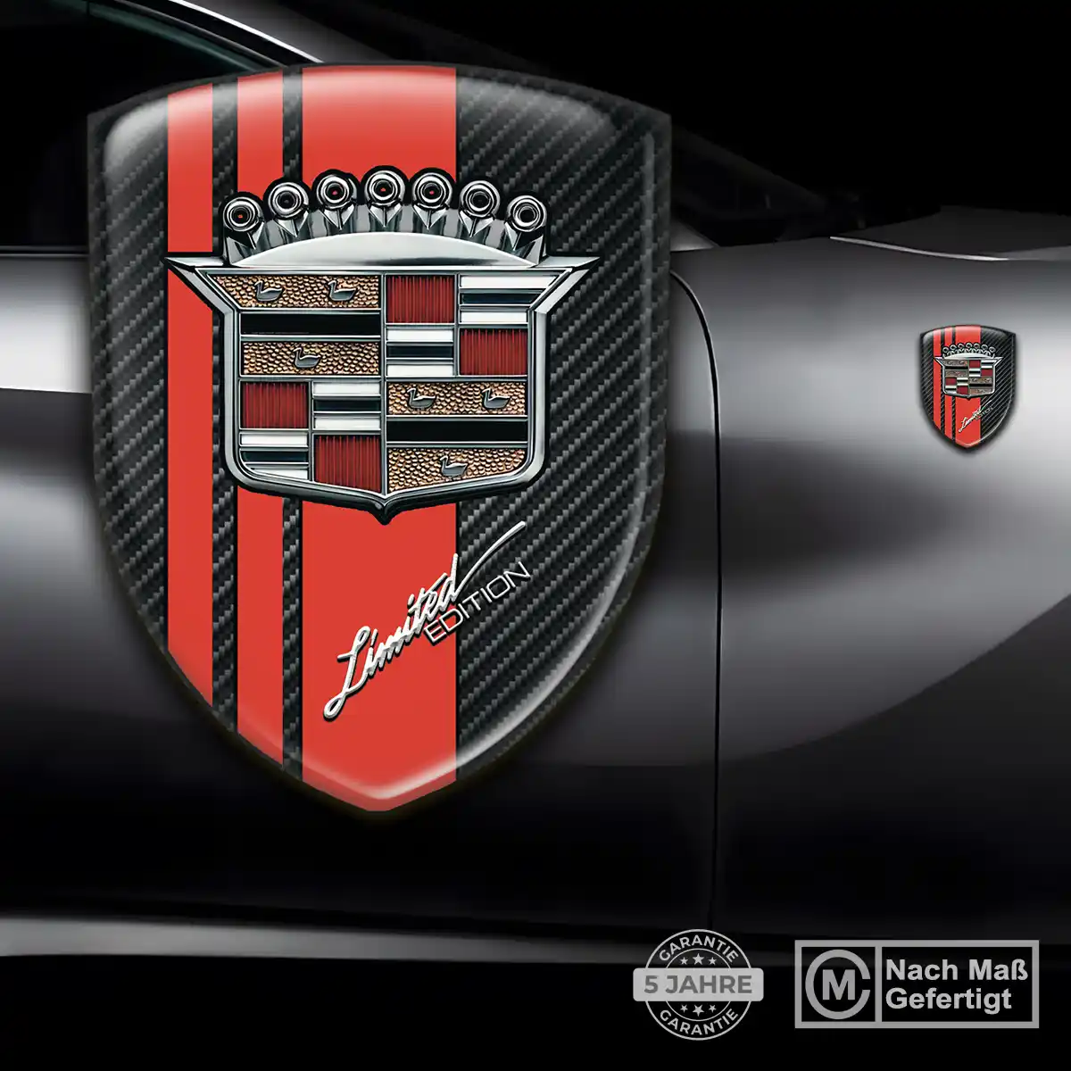 Cadillac Wappen Aufkleber Emblem Überzeugende Qualität