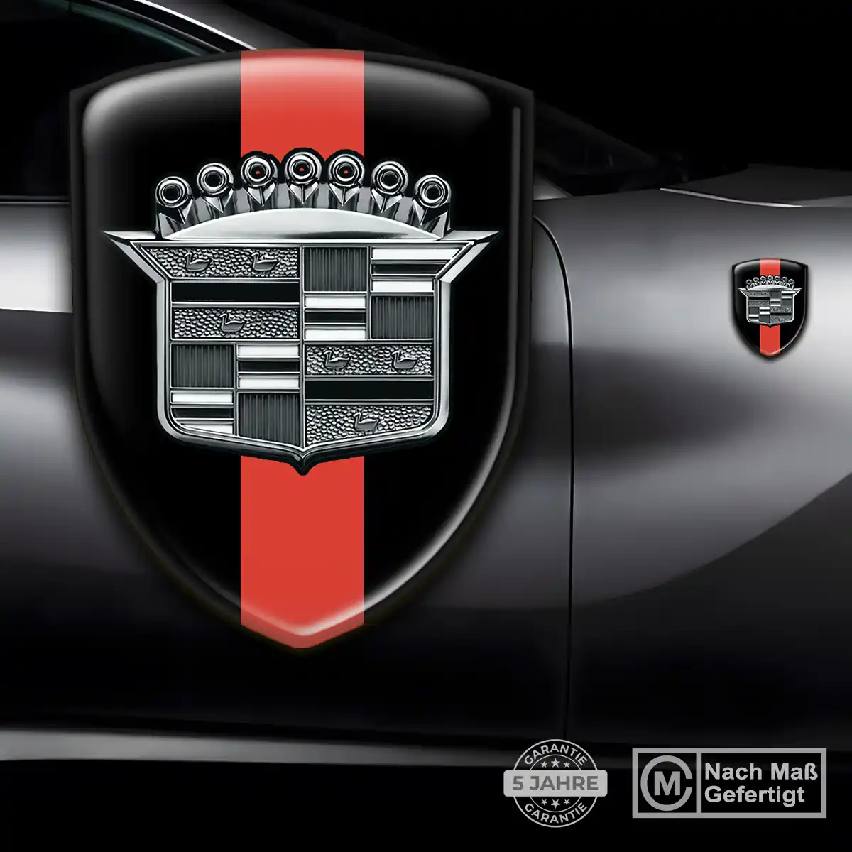Cadillac Wappen Aufkleber Emblem Exterieurdesign