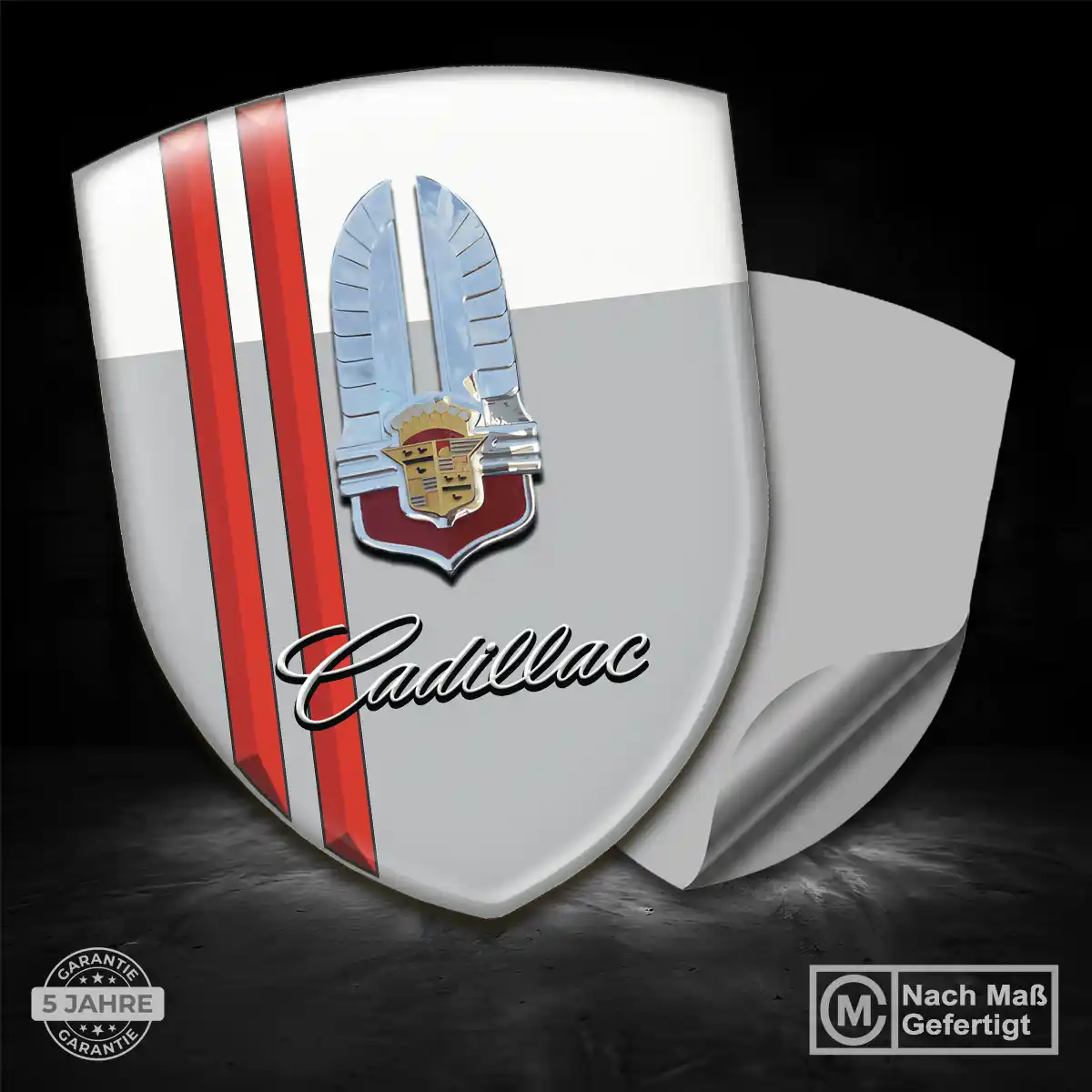 Cadillac Wappen Aufkleber Emblem Hochwertiges Harz