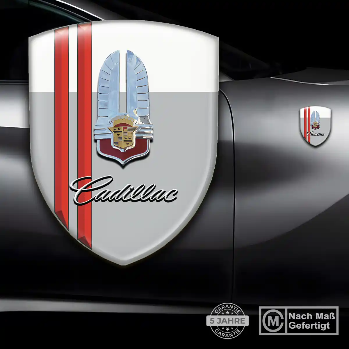 Cadillac Wappen Aufkleber Emblem Hochwertiges Harz