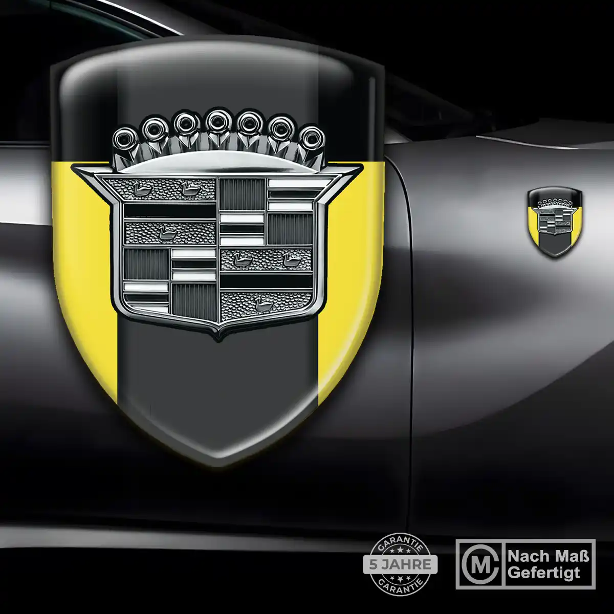 Cadillac Wappen Aufkleber Emblem Markenedition