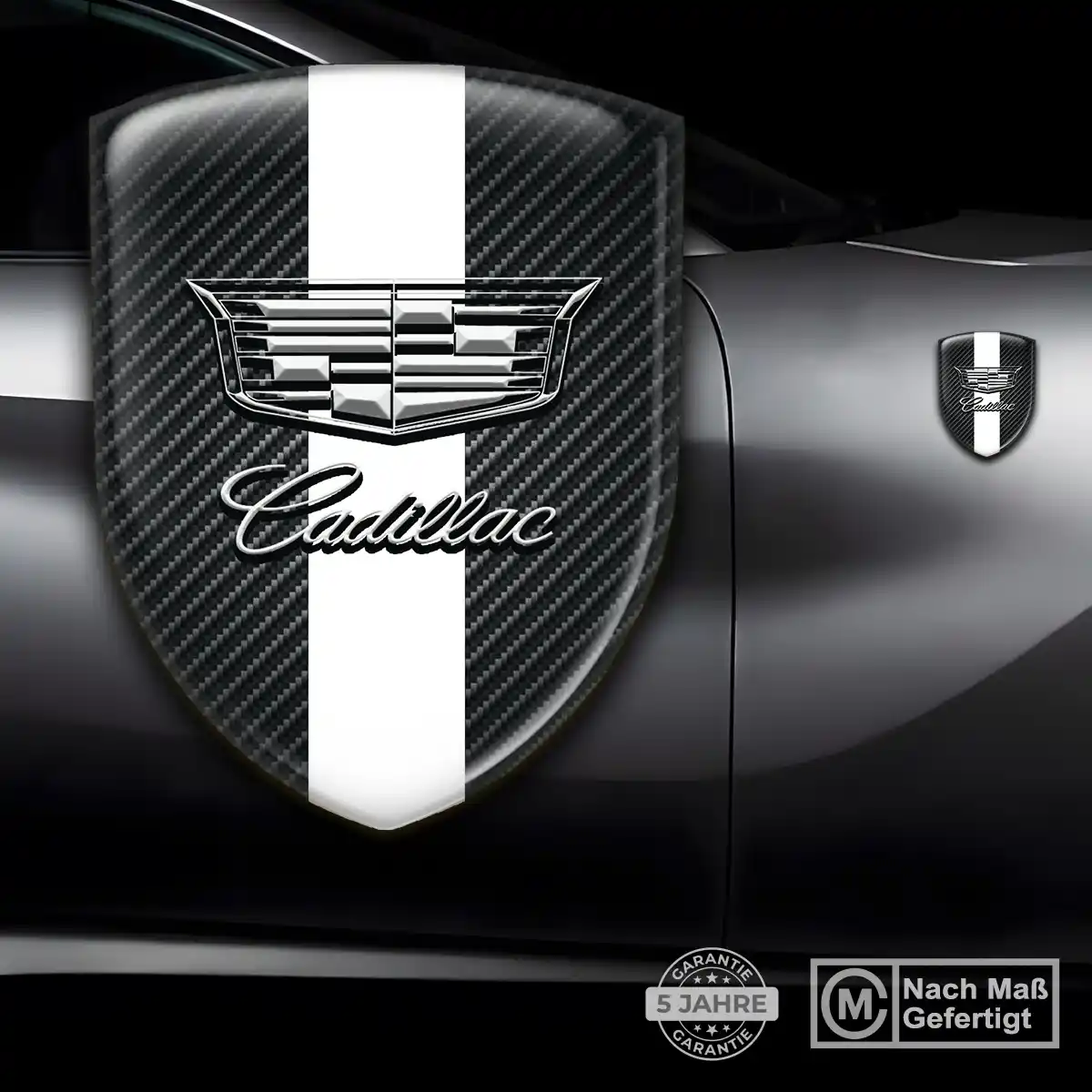 Cadillac Wappen Aufkleber Emblem Premium-Edition
