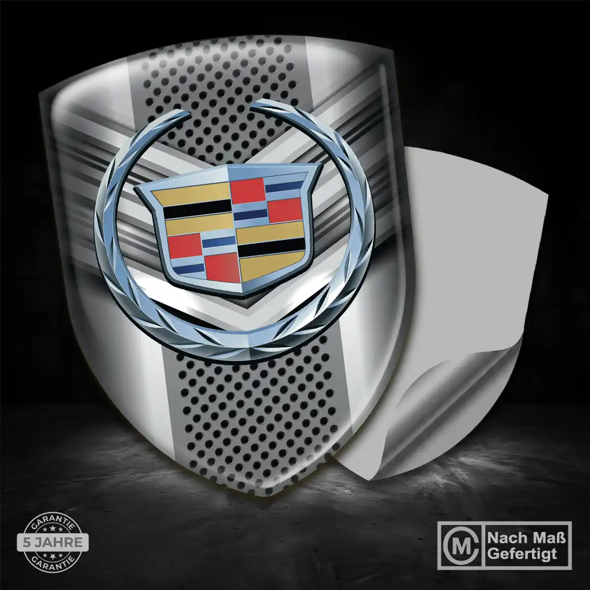Cadillac Wappen Aufkleber Emblem Stilvolles Design