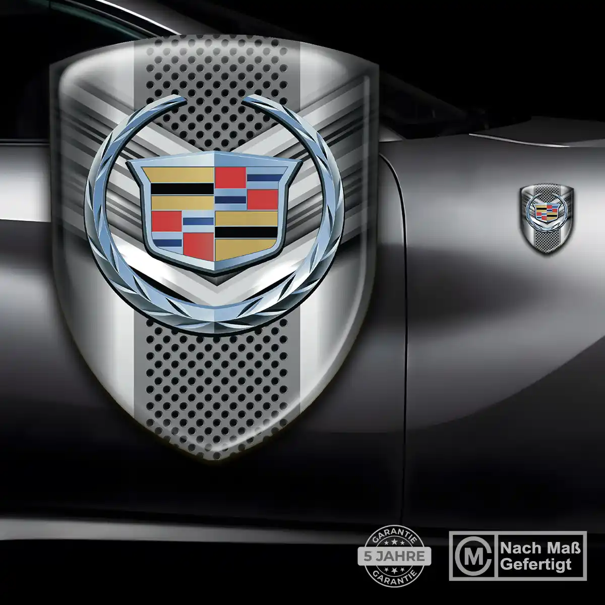 Cadillac Wappen Aufkleber Emblem Stilvolles Design