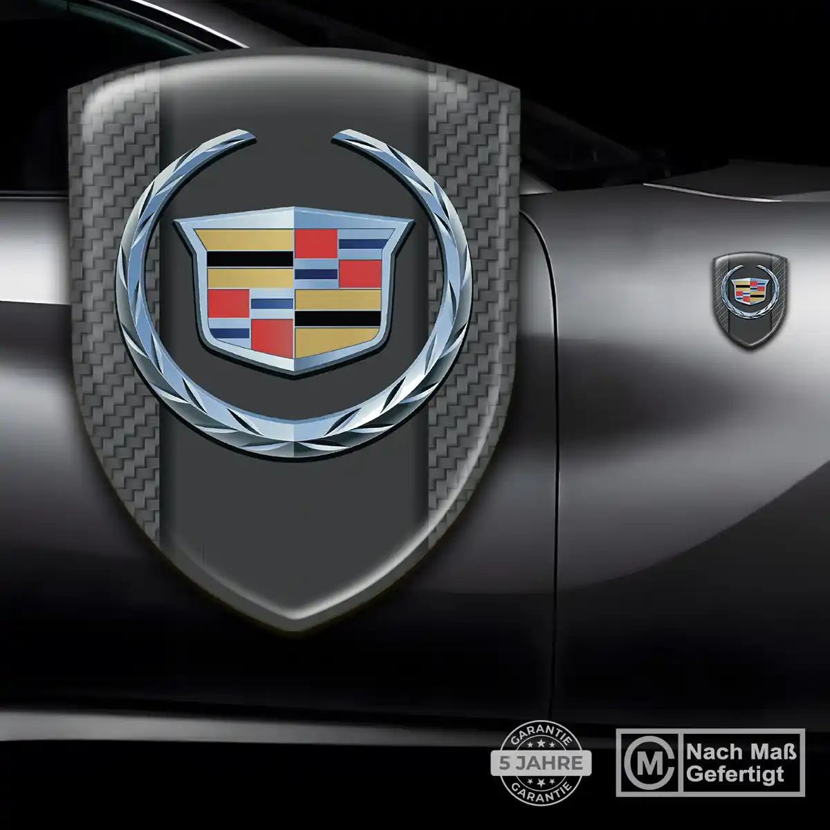 Cadillac Wappen Aufkleber Emblem Verlässliche Qualität