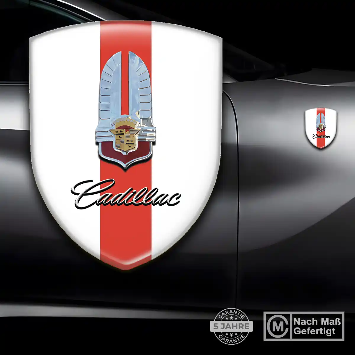 Cadillac Wappen Aufkleber Exterieurdesign