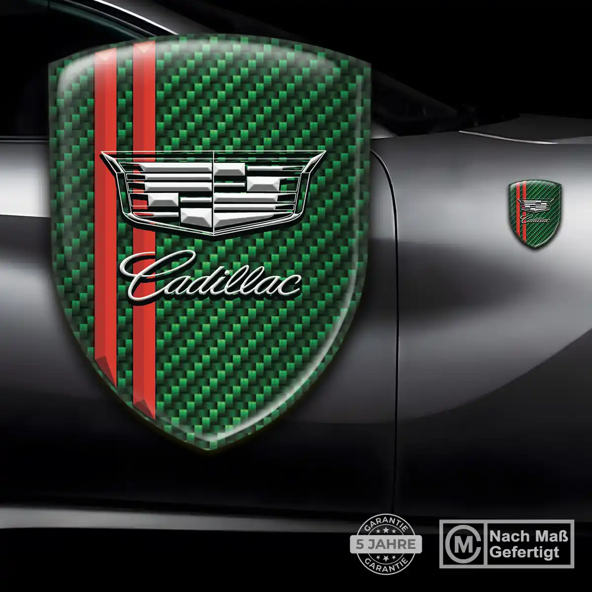 Cadillac Wappen Aufkleber Hochwertiges Harz