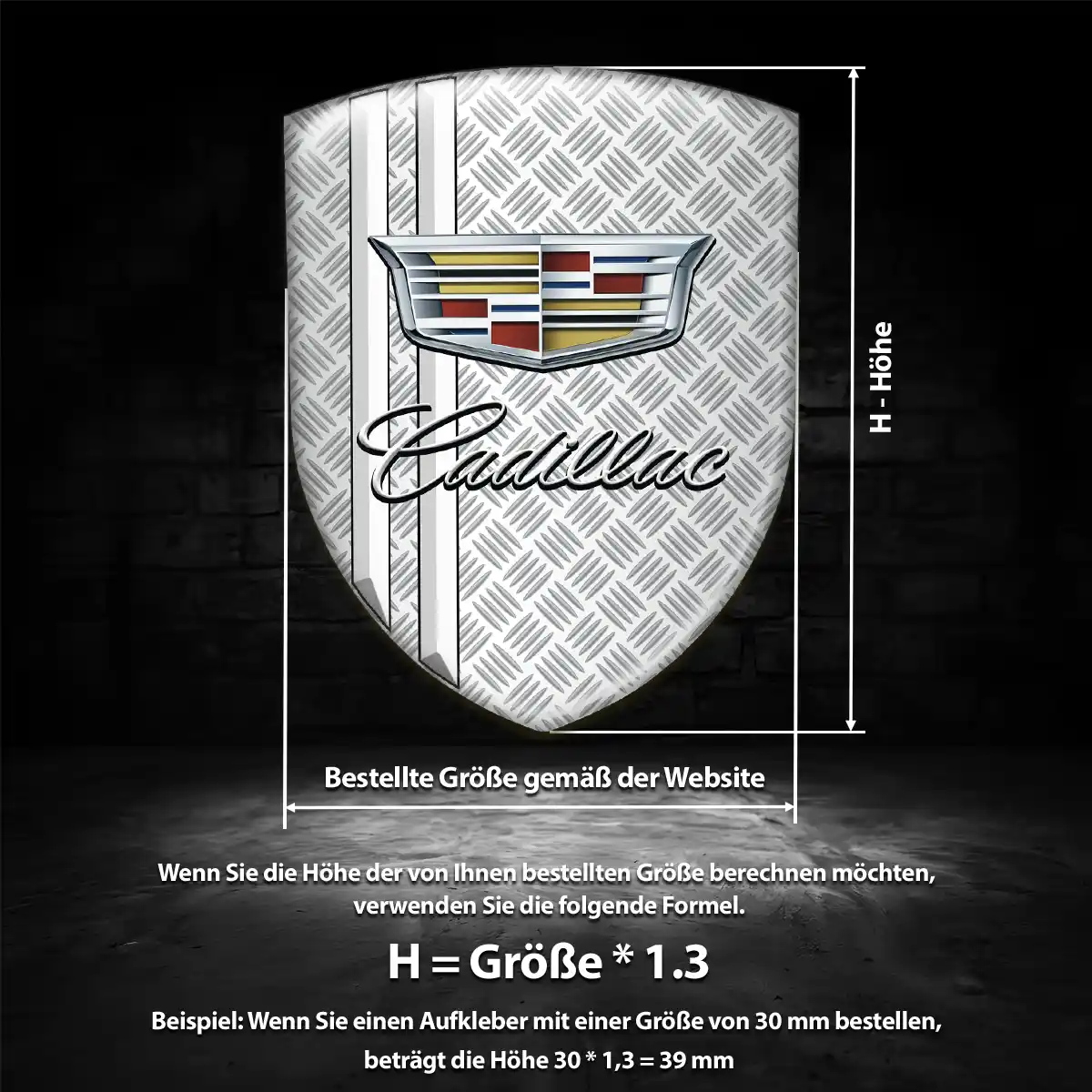 Cadillac Wappen Aufkleber Hohe Qualität