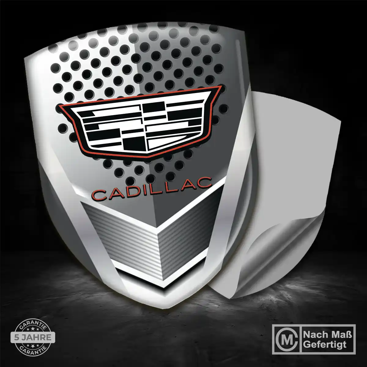 Cadillac Wappen Aufkleber Interieurdesign