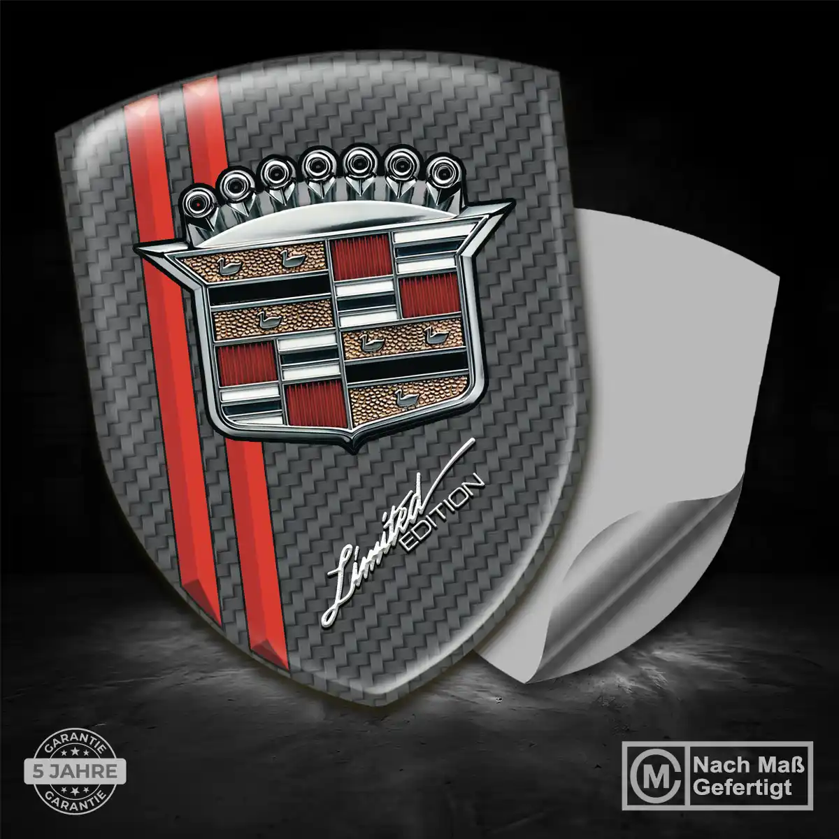 Cadillac Wappen Aufkleber Markenedition