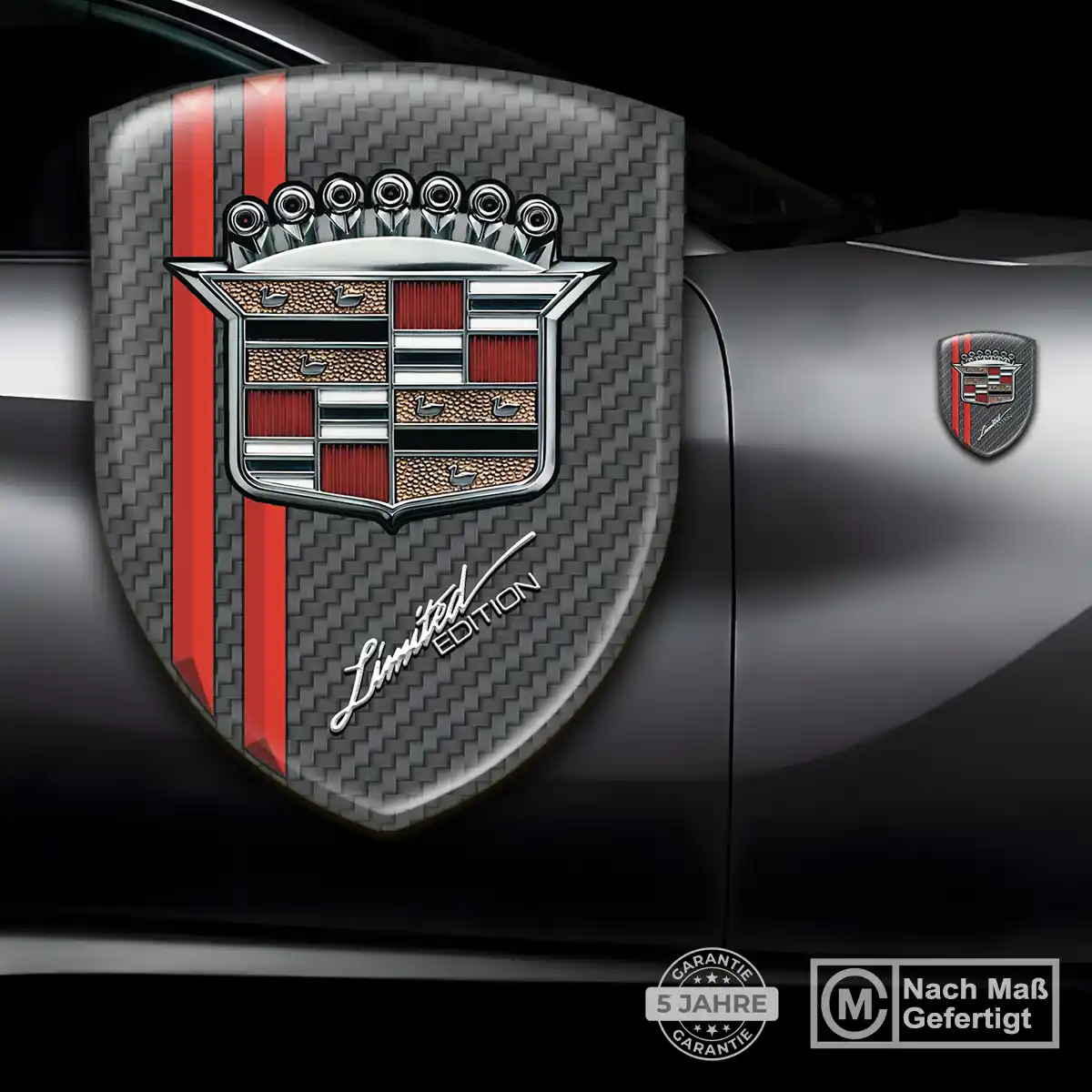 Cadillac Wappen Aufkleber Markenedition