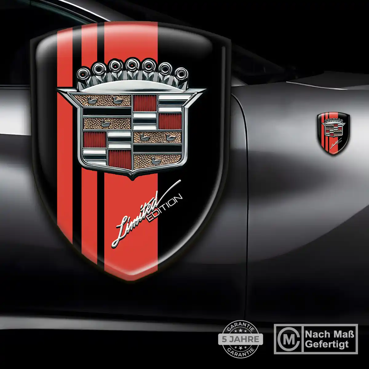 Cadillac Wappen Aufkleber Premium-Edition