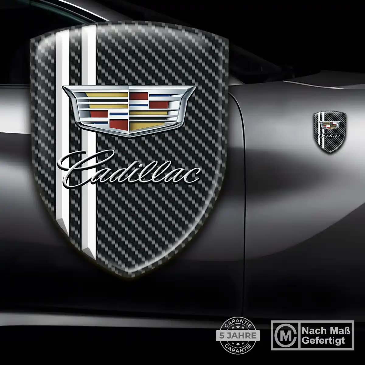 Cadillac Wappen Aufkleber Stilvolles Design