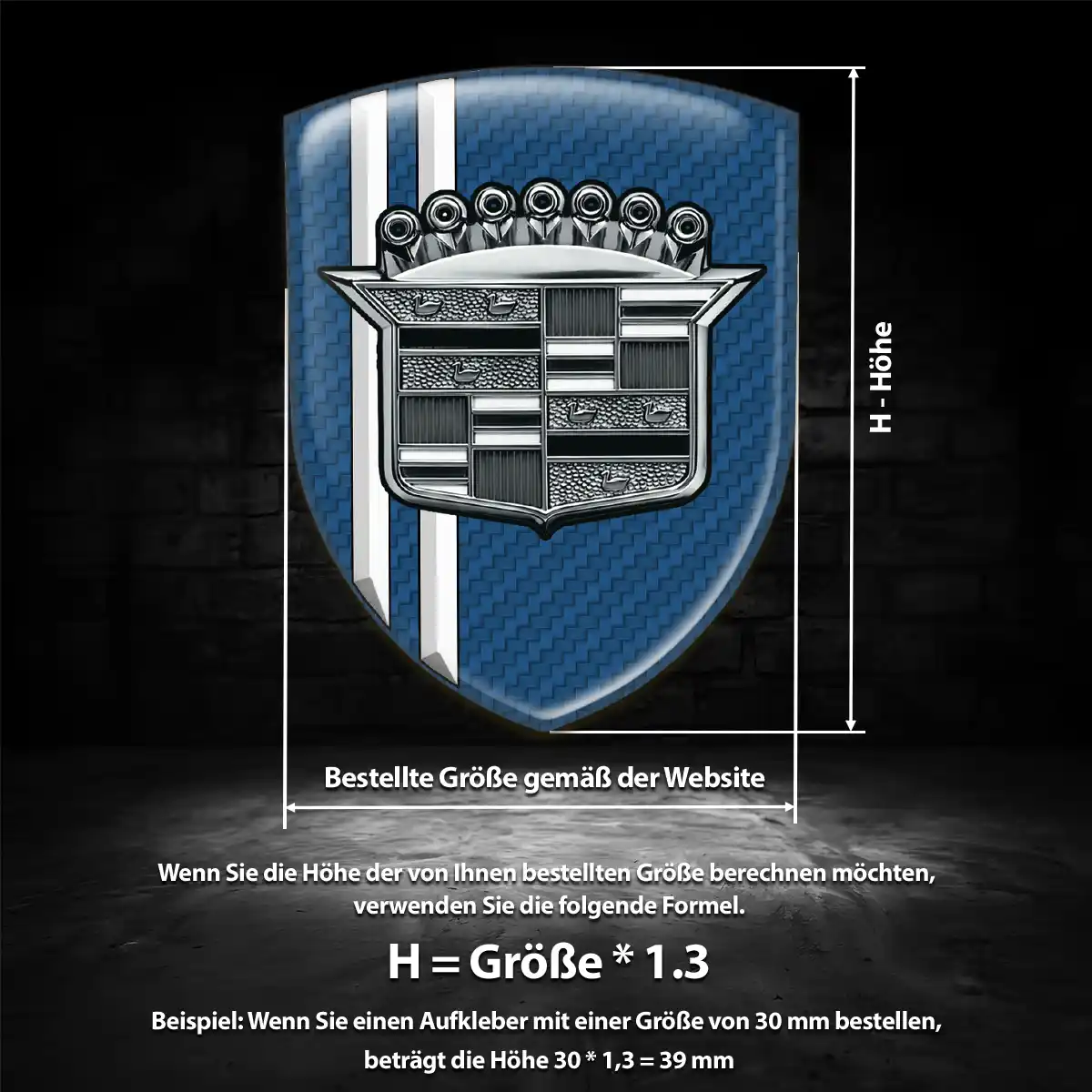 Cadillac Wappen Emblem Anspruchsvolles Design