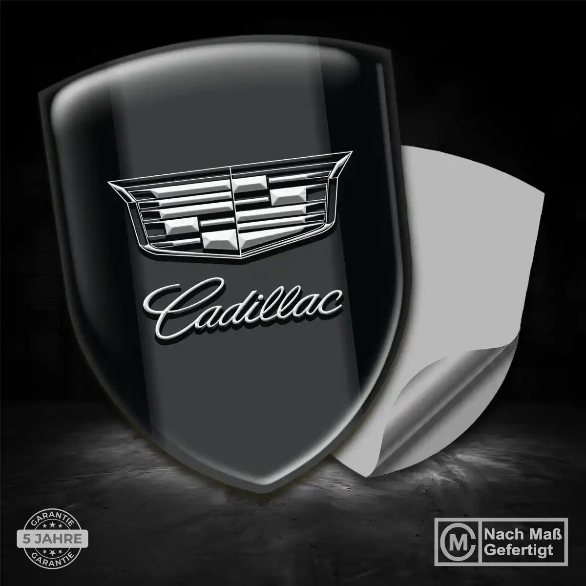 Cadillac Wappen Emblem Aufkleber Anspruchsvolles Design