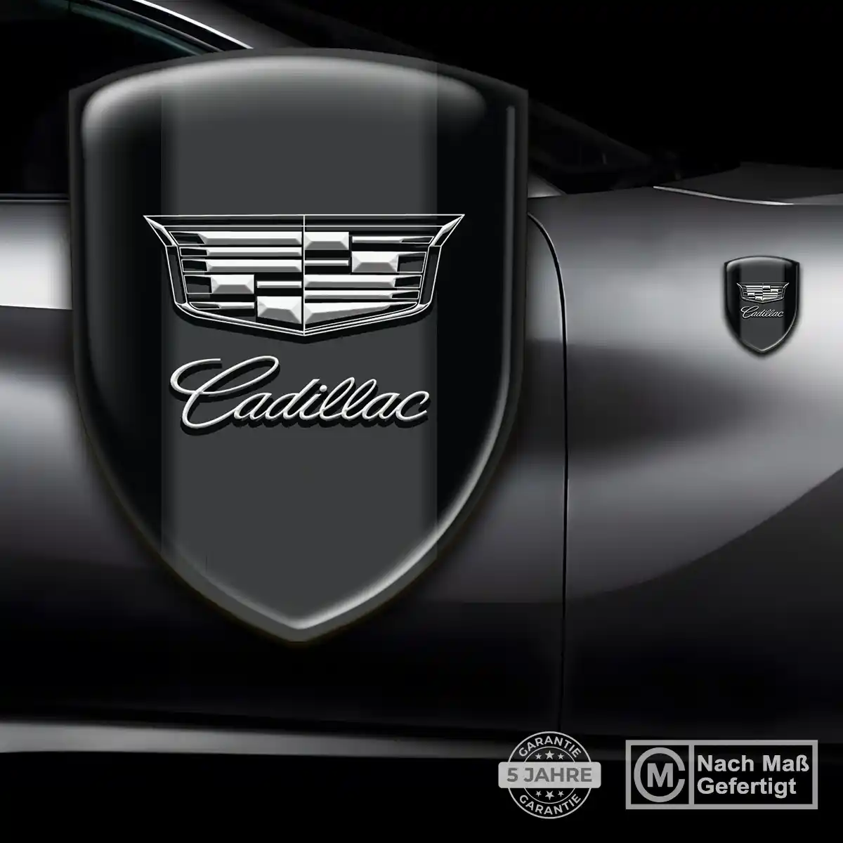 Cadillac Wappen Emblem Aufkleber Anspruchsvolles Design