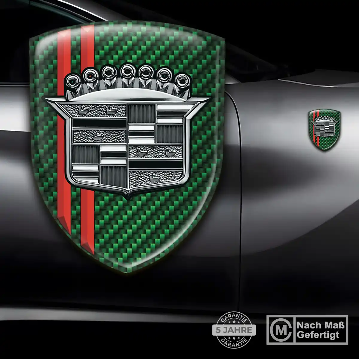 Cadillac Wappen Emblem Aufkleber Ausdrucksstarkes Design