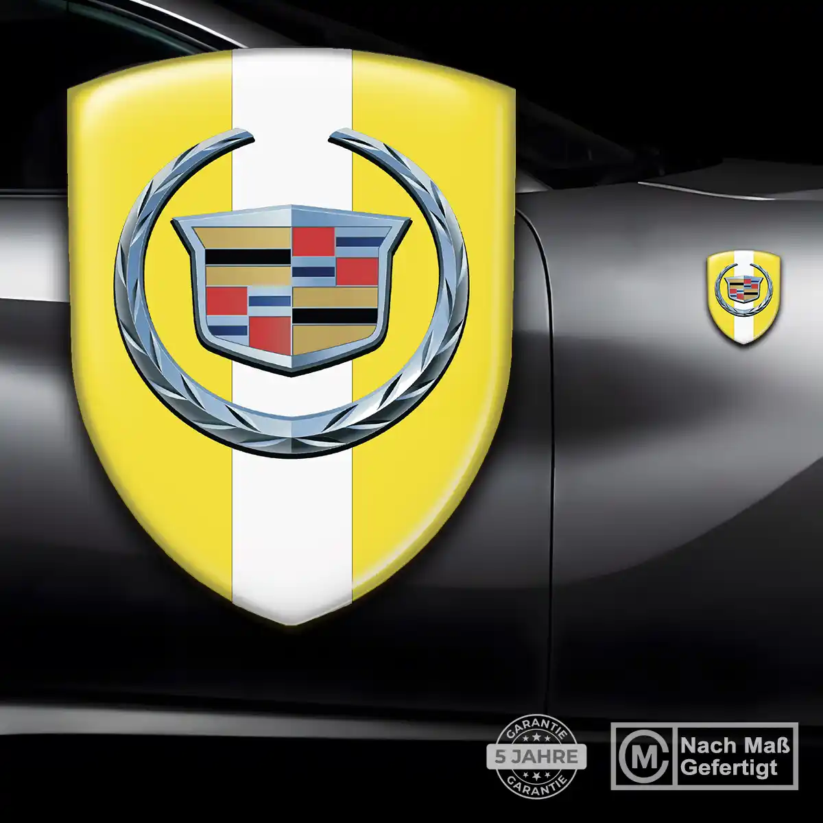 Cadillac Wappen Emblem Aufkleber Auto Elegantes Design