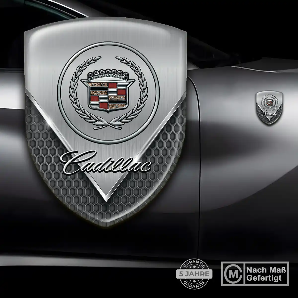 Cadillac Wappen Emblem Aufkleber Auto Erstklassige Qualität
