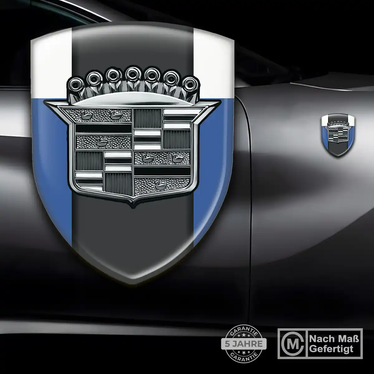 Cadillac Wappen Emblem Aufkleber Auto Höchste Qualität