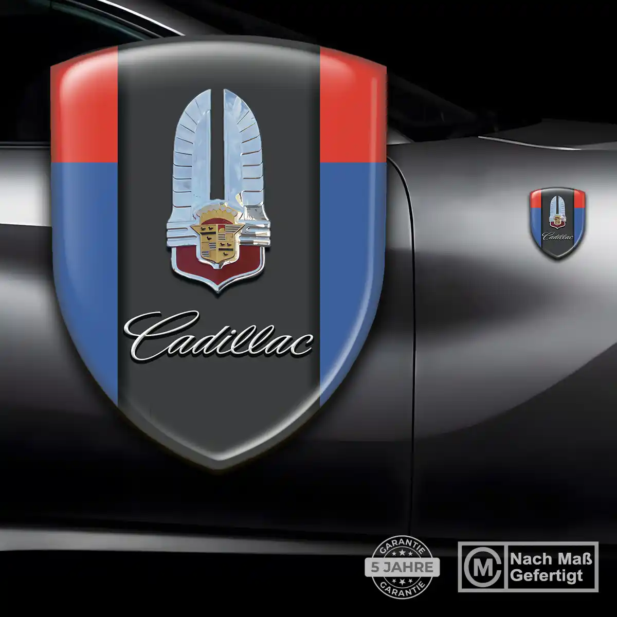 Cadillac Wappen Emblem Aufkleber Auto Interieurdesign