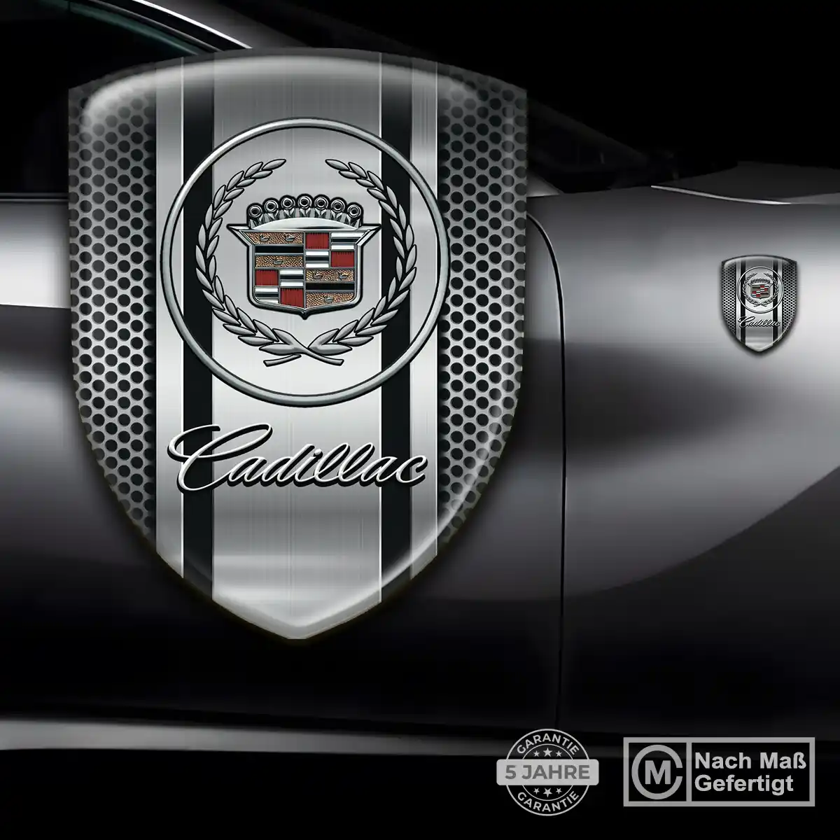 Cadillac Wappen Emblem Aufkleber Auto Limitierte Auflage