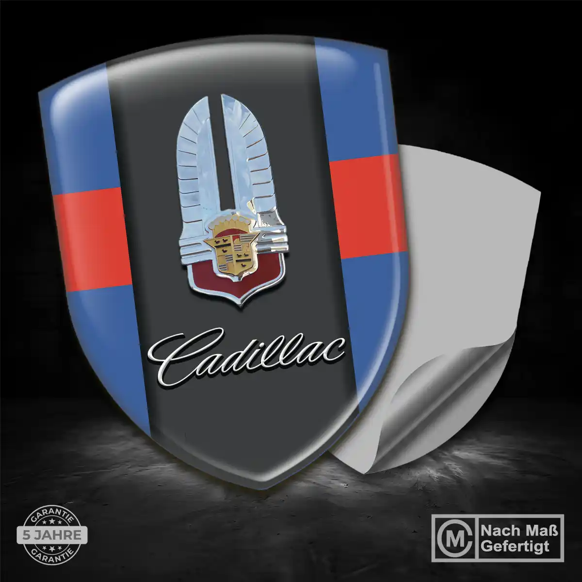 Cadillac Wappen Emblem Aufkleber Auto Premiumqualität