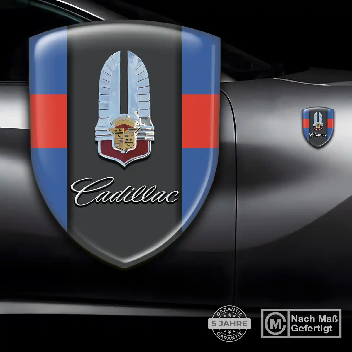 Cadillac Wappen Emblem Aufkleber Auto Premiumqualität