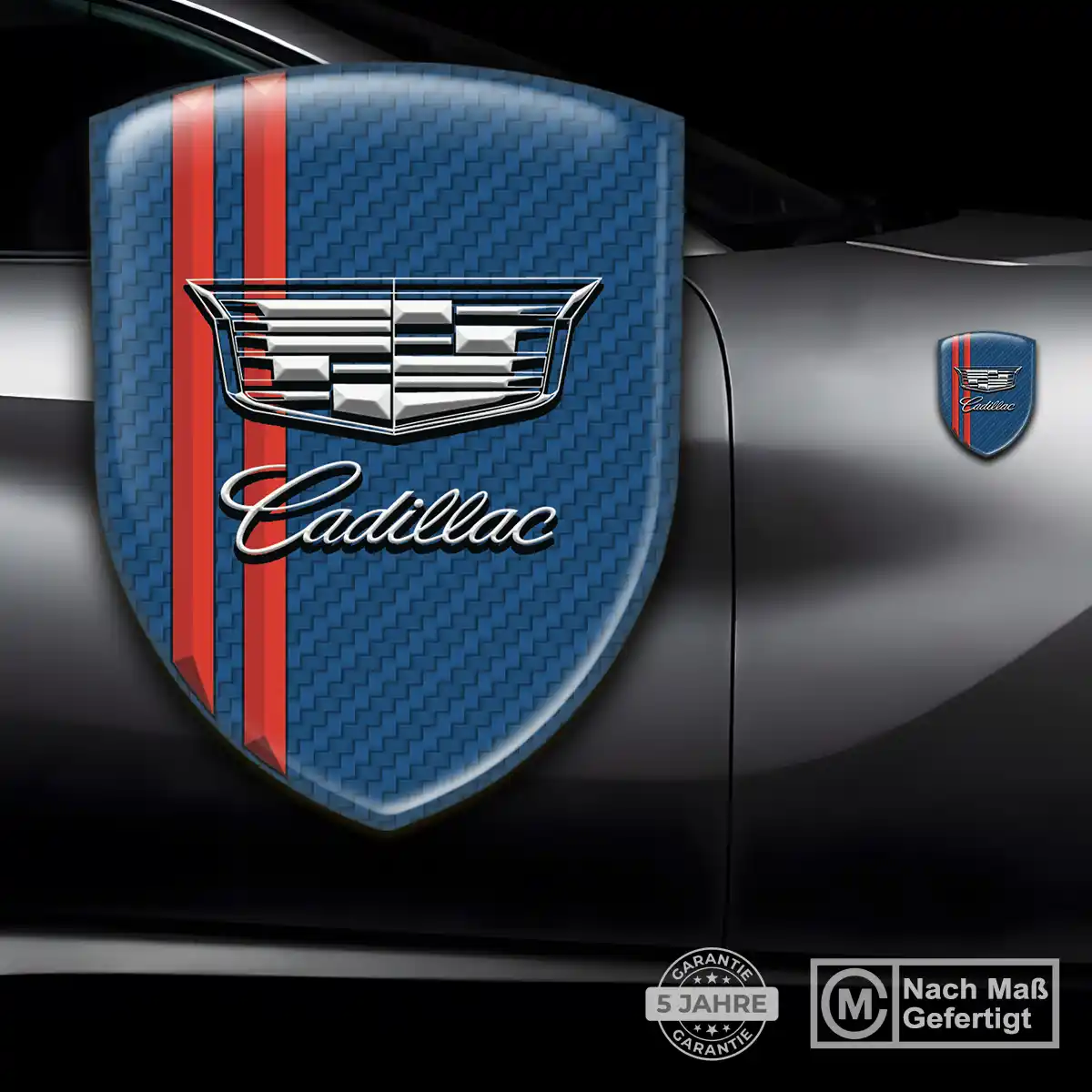 Cadillac Wappen Emblem Aufkleber Auto Stilvolles Design