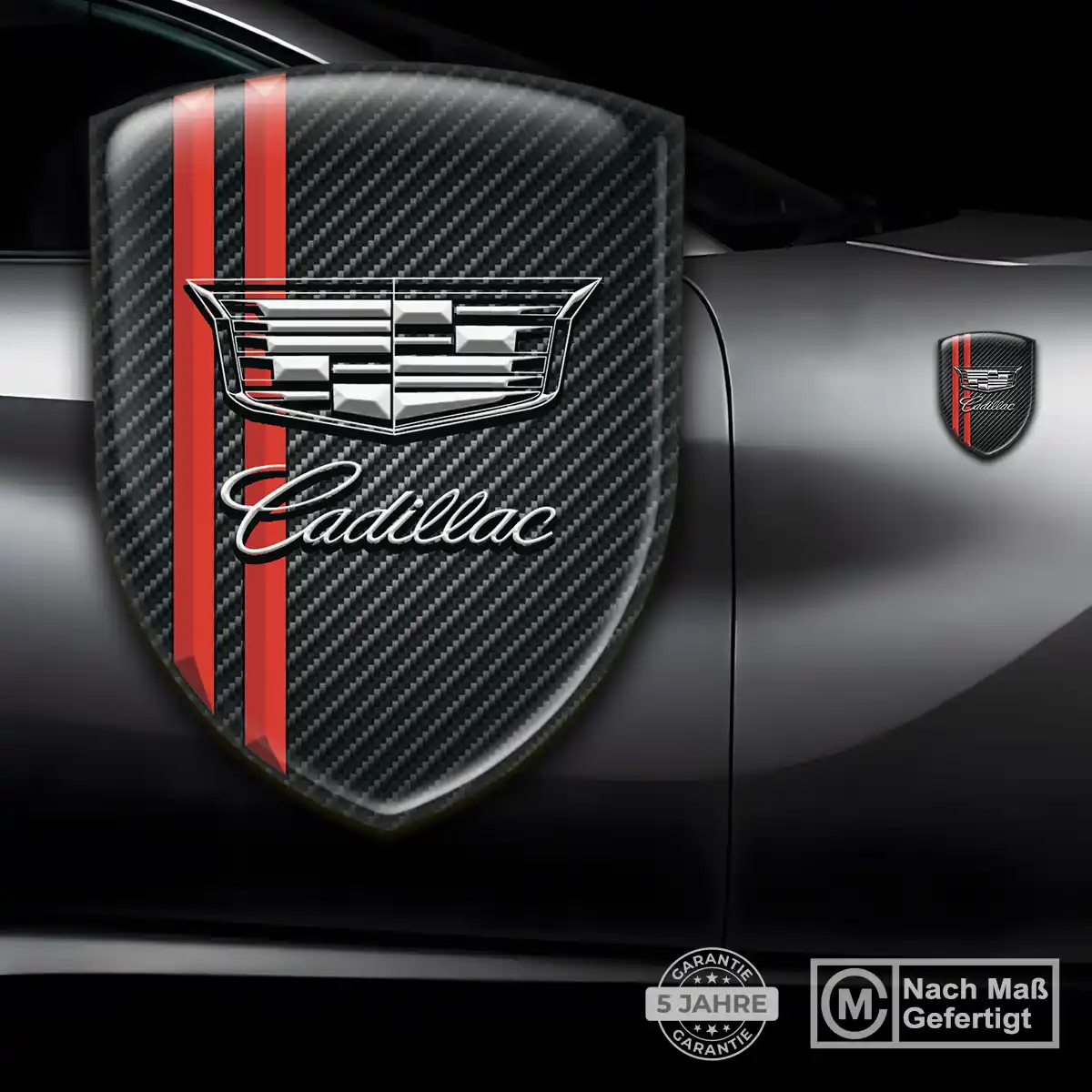 Cadillac Wappen Emblem Aufkleber Auto Tuningfahrzeug