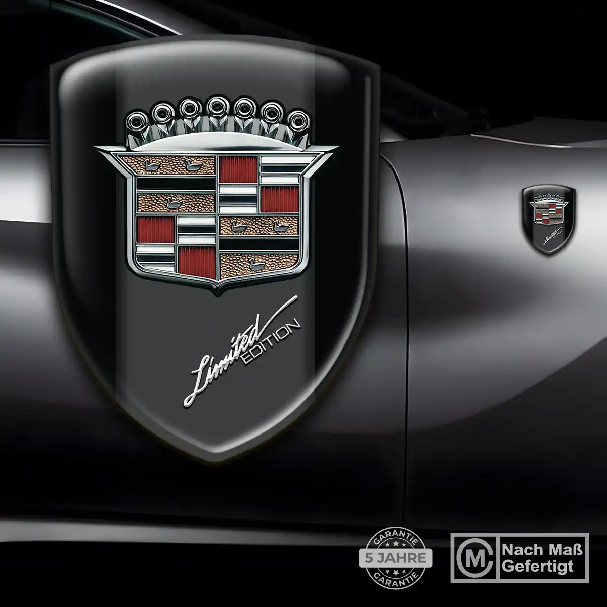 Cadillac Wappen Emblem Aufkleber Auto Verlässliche Qualität