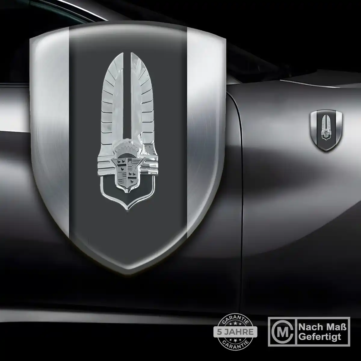 Cadillac Wappen Emblem Aufkleber Edles Design