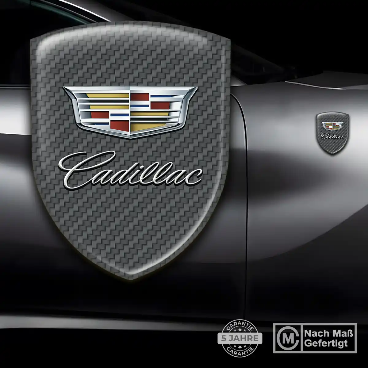 Cadillac Wappen Emblem Aufkleber Elegantes Design