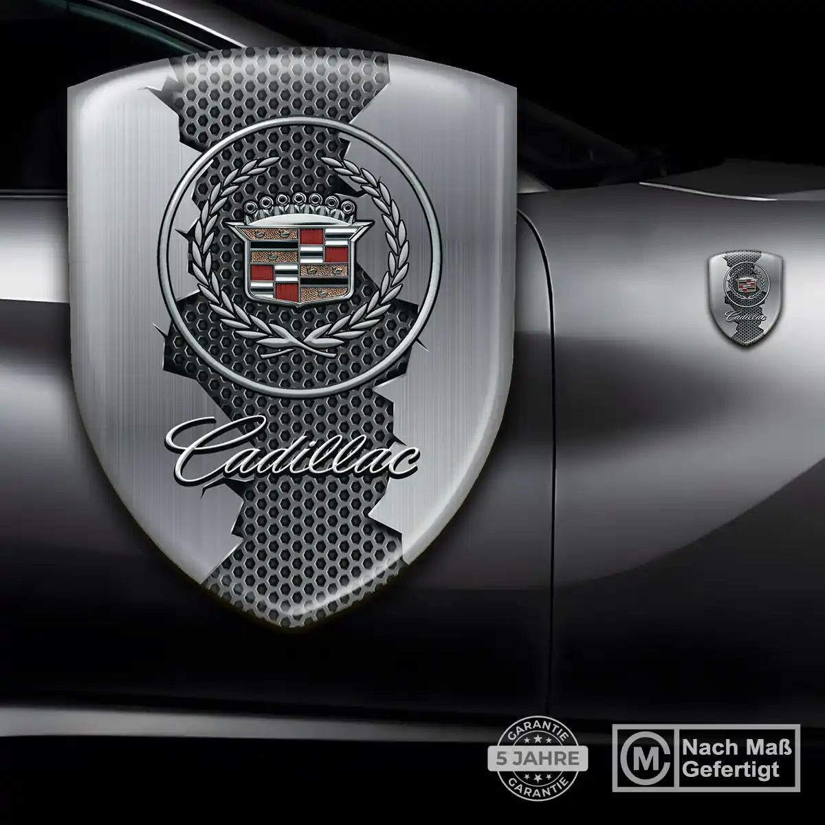 Cadillac Wappen Emblem Aufkleber Erstklassige Qualität