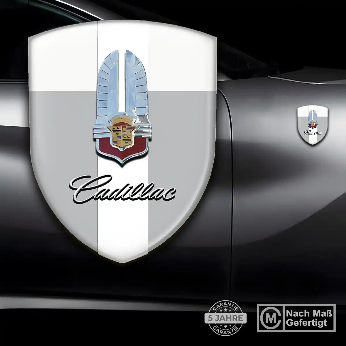 Cadillac Wappen Emblem Aufkleber Exterieurdesign