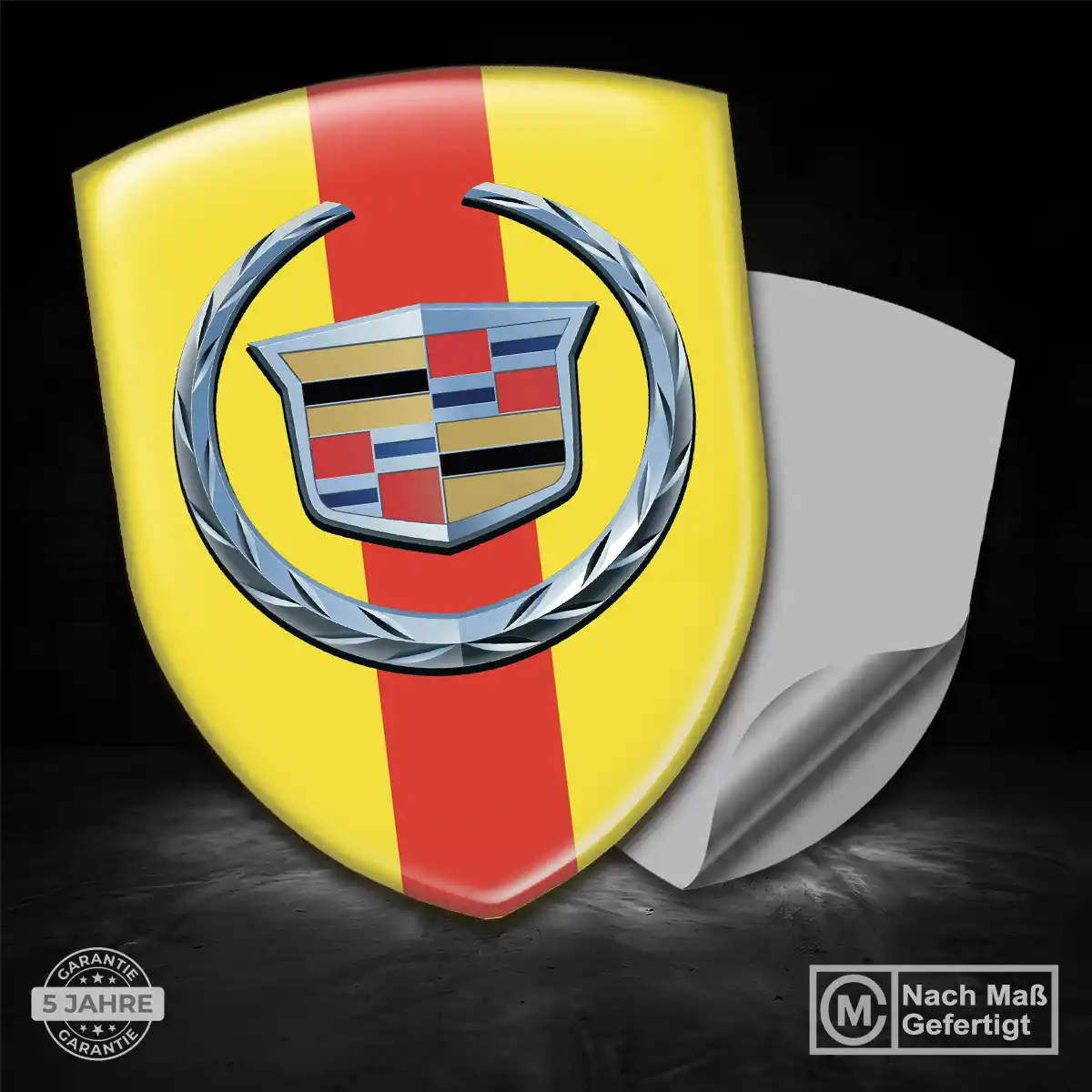 Cadillac Wappen Emblem Aufkleber Höchste Qualität