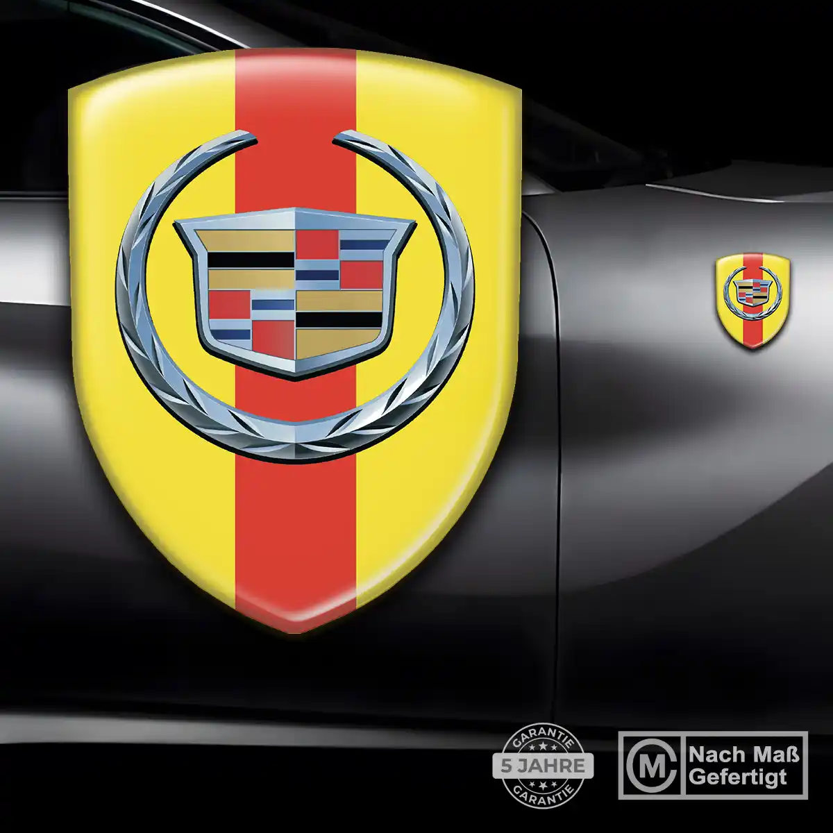 Cadillac Wappen Emblem Aufkleber Höchste Qualität