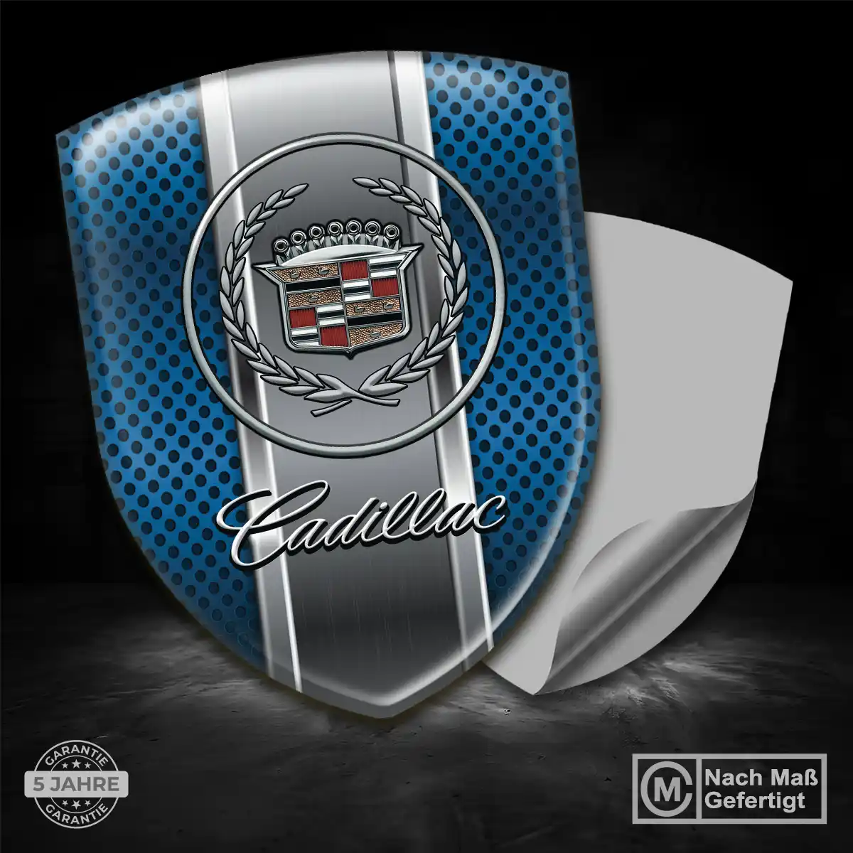 Cadillac Wappen Emblem Aufkleber Hochwertiges Harz