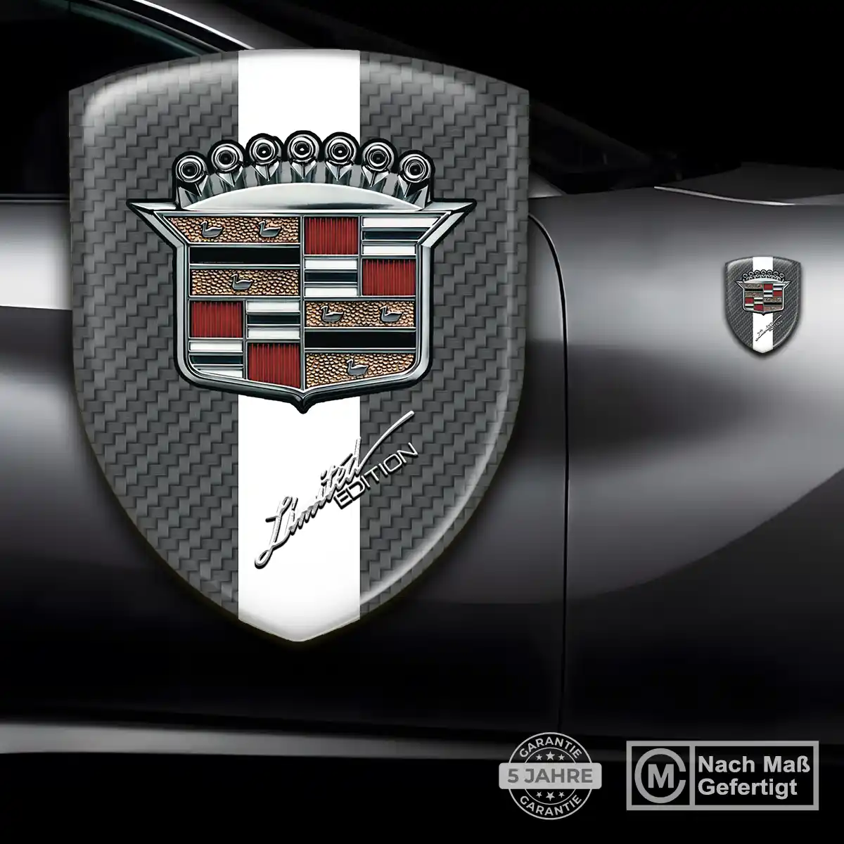 Cadillac Wappen Emblem Aufkleber Markenedition