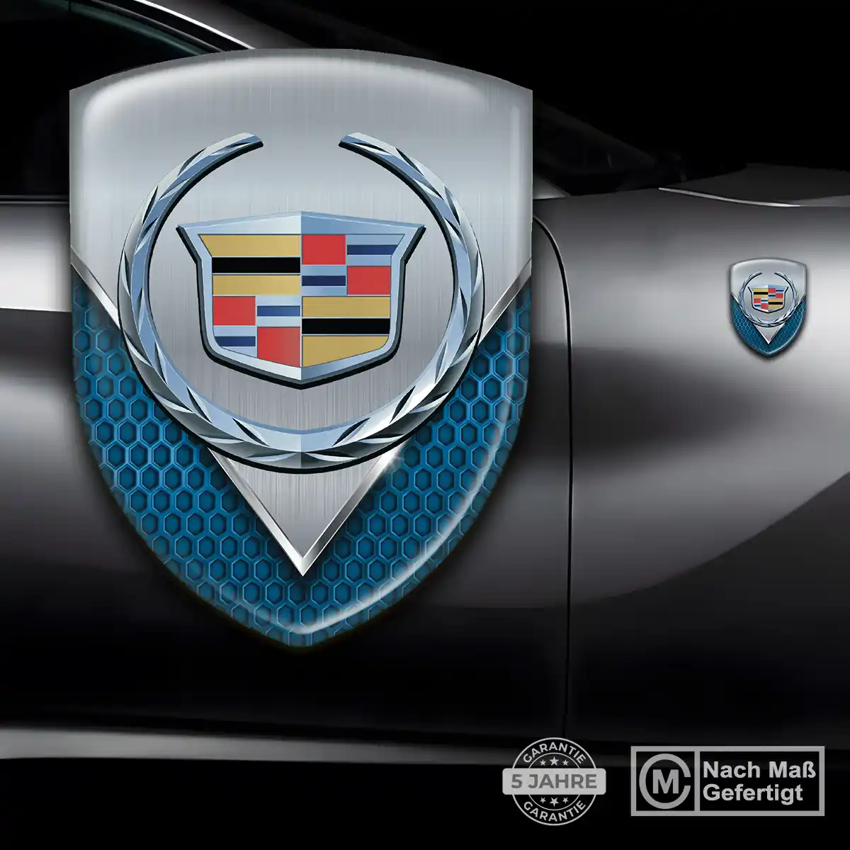 Cadillac Wappen Emblem Aufkleber Premiumqualität