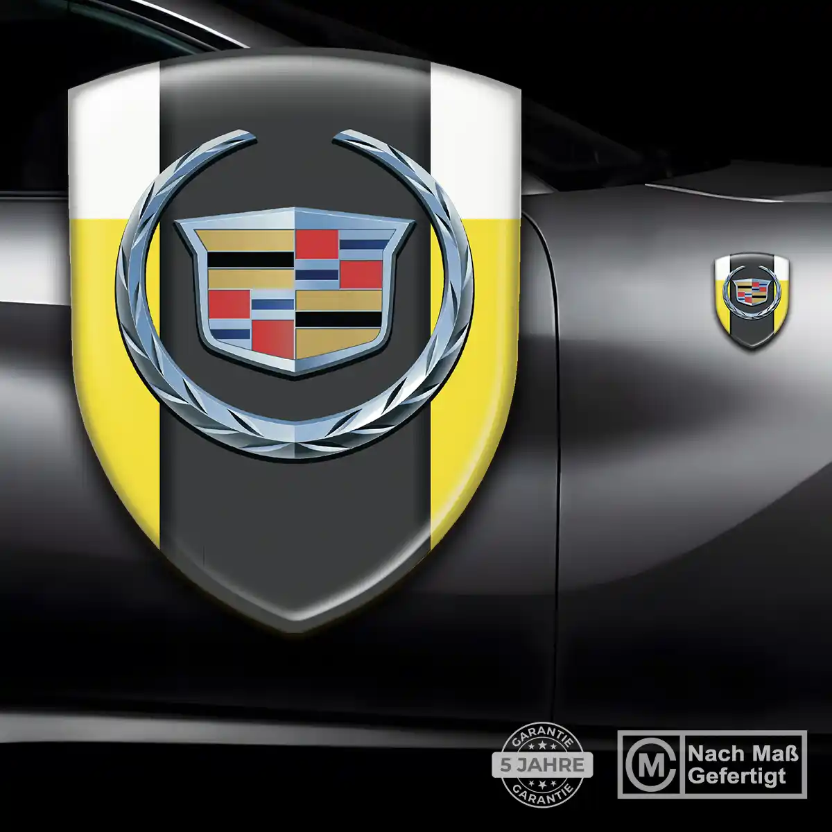 Cadillac Wappen Emblem Aufkleber Spitzenqualität