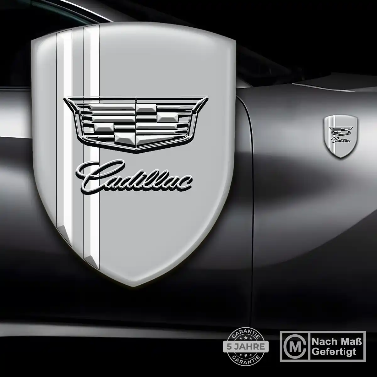 Cadillac Wappen Emblem Aufkleber Stilvolles Design