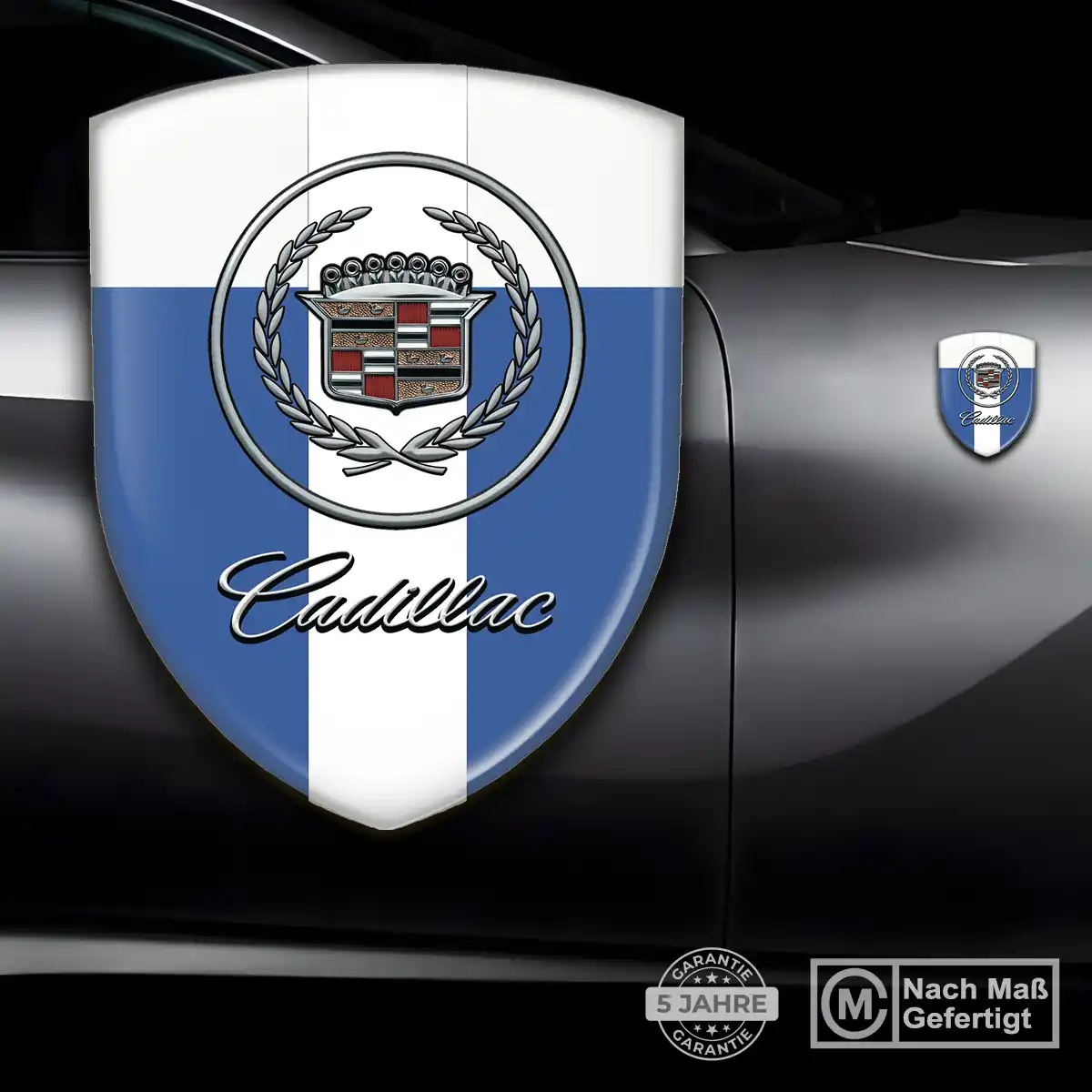 Cadillac Wappen Emblem Aufkleber Tuningfahrzeug