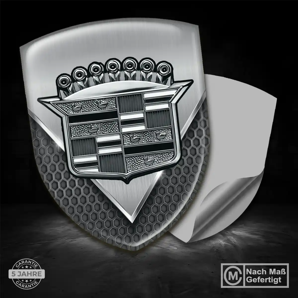 Cadillac Wappen Emblem Ausdrucksstarkes Design