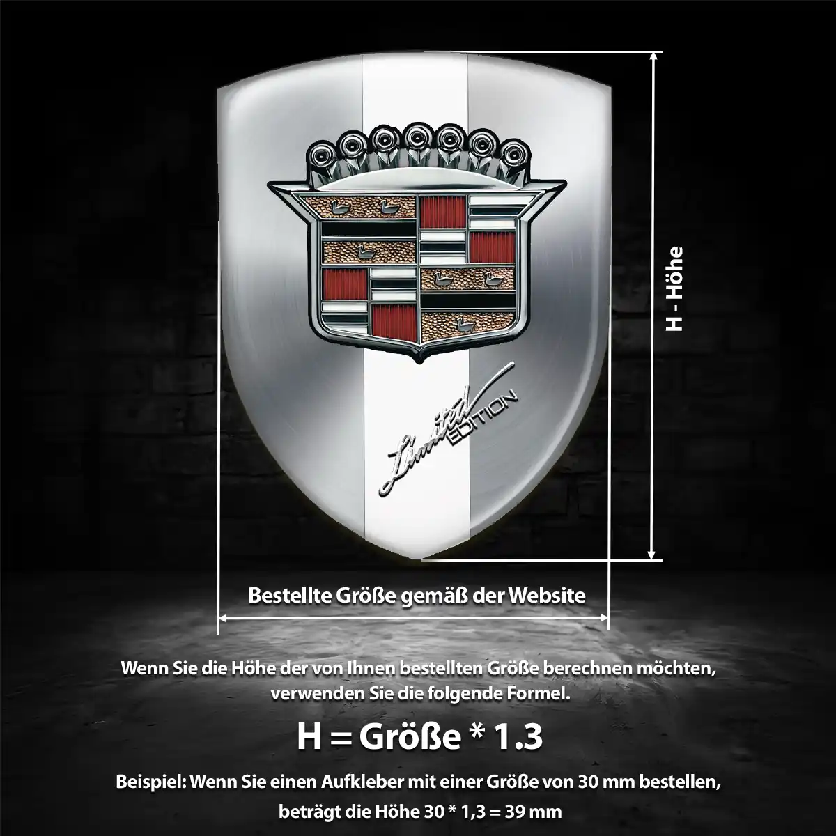 Cadillac Wappen Emblem Auto Edles Design